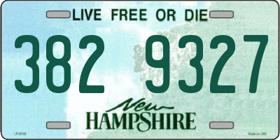 NH license plate 3829327