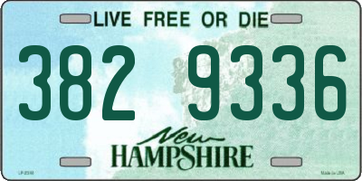 NH license plate 3829336
