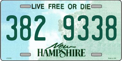 NH license plate 3829338