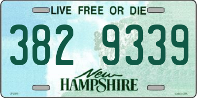 NH license plate 3829339