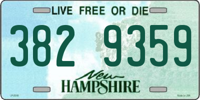 NH license plate 3829359
