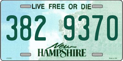 NH license plate 3829370