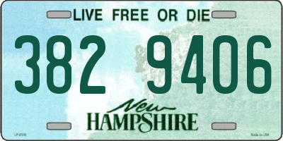 NH license plate 3829406