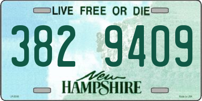 NH license plate 3829409