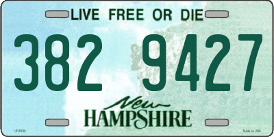 NH license plate 3829427