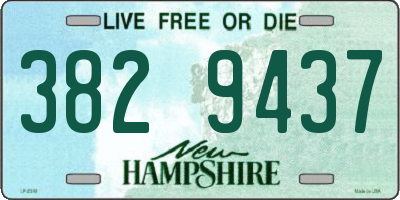 NH license plate 3829437