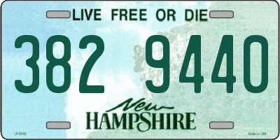 NH license plate 3829440