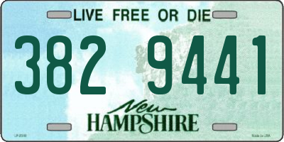 NH license plate 3829441