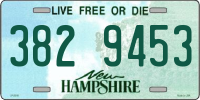 NH license plate 3829453
