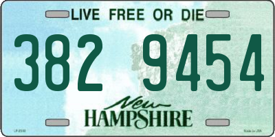 NH license plate 3829454