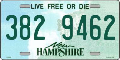 NH license plate 3829462