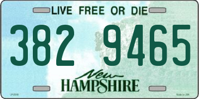 NH license plate 3829465