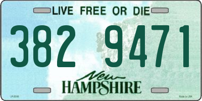 NH license plate 3829471