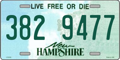 NH license plate 3829477