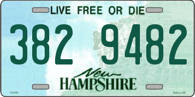 NH license plate 3829482