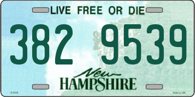 NH license plate 3829539