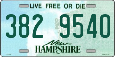 NH license plate 3829540