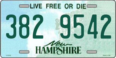 NH license plate 3829542