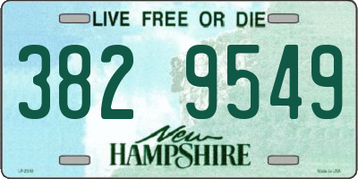 NH license plate 3829549