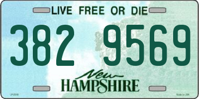 NH license plate 3829569