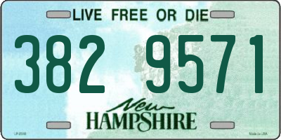 NH license plate 3829571