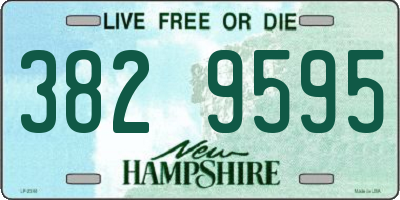 NH license plate 3829595