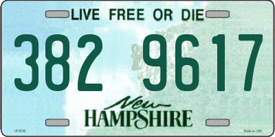 NH license plate 3829617