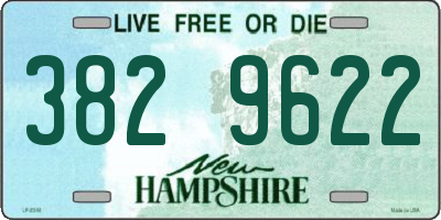 NH license plate 3829622
