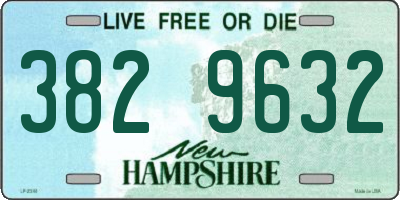 NH license plate 3829632