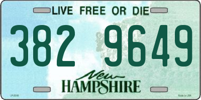 NH license plate 3829649