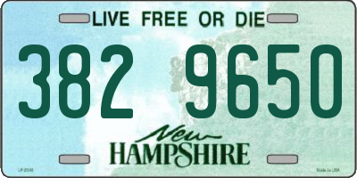 NH license plate 3829650