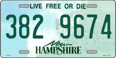 NH license plate 3829674