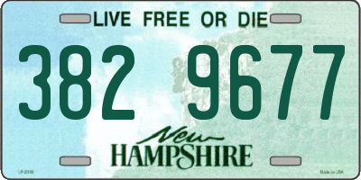 NH license plate 3829677