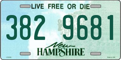 NH license plate 3829681