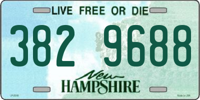 NH license plate 3829688