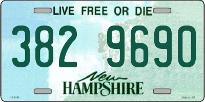 NH license plate 3829690