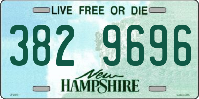 NH license plate 3829696