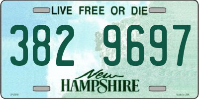 NH license plate 3829697