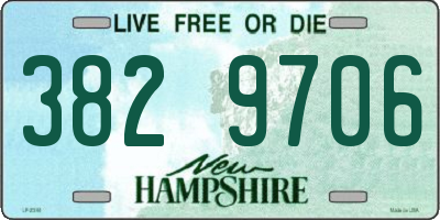 NH license plate 3829706