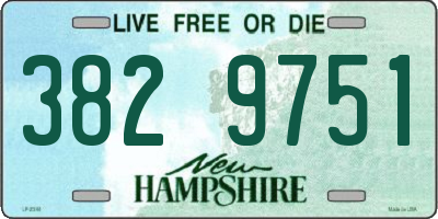NH license plate 3829751