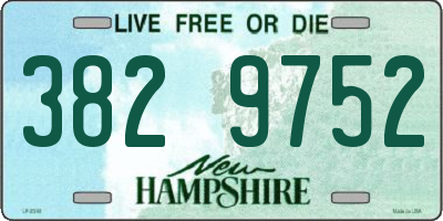 NH license plate 3829752