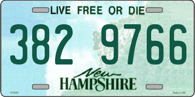 NH license plate 3829766