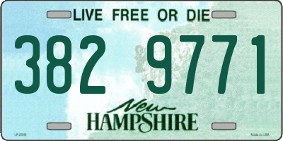 NH license plate 3829771