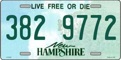 NH license plate 3829772