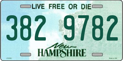 NH license plate 3829782