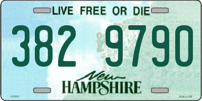 NH license plate 3829790