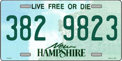 NH license plate 3829823
