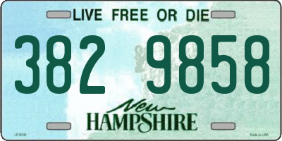 NH license plate 3829858