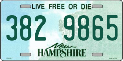 NH license plate 3829865
