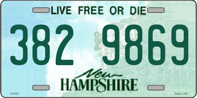 NH license plate 3829869